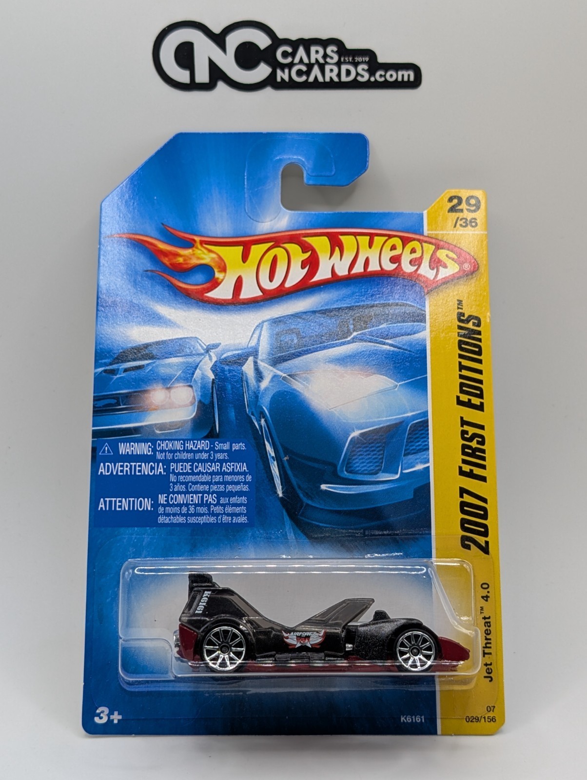 2007 Hot Wheels First Editions 29/36 Jet Threat 4.0 Black 10SP