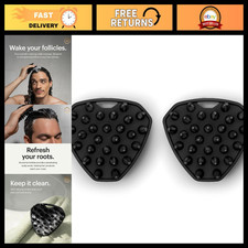 Men's Silicone Scalp Buffer Scrubber - Exfoliating Hair Brush for Gentle Massage