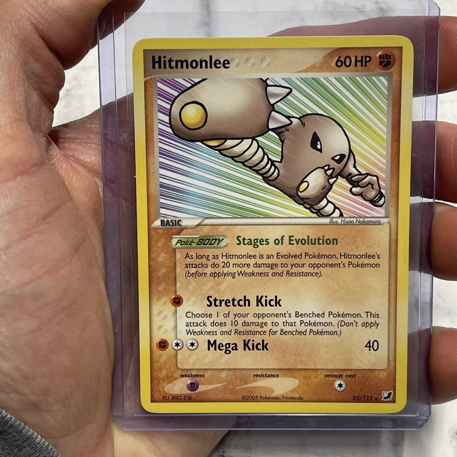 Pokemon EX Unseen Forces  25/115 Card - Hitmonlee NM Near Mint Pokémon Nintendo