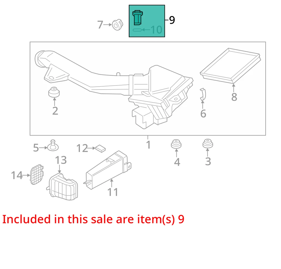 Sensor medidor de fluxo de ar em massa 2015 BMW 435I MAF OEM 115K milhas - LKQ404911467 - Imagem 4 de 4