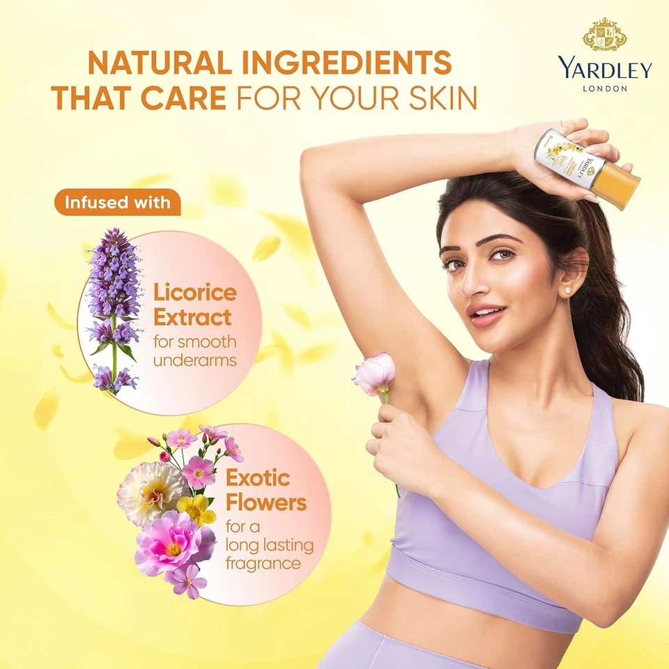 Desodorante enrollable Yardley London English Blossom, fragancia de larga duración 50 ml Foto 3 de 4