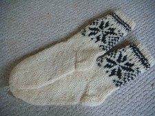 Vintage 1970s INCA Peruvian Alpaca Llama Wool Socks