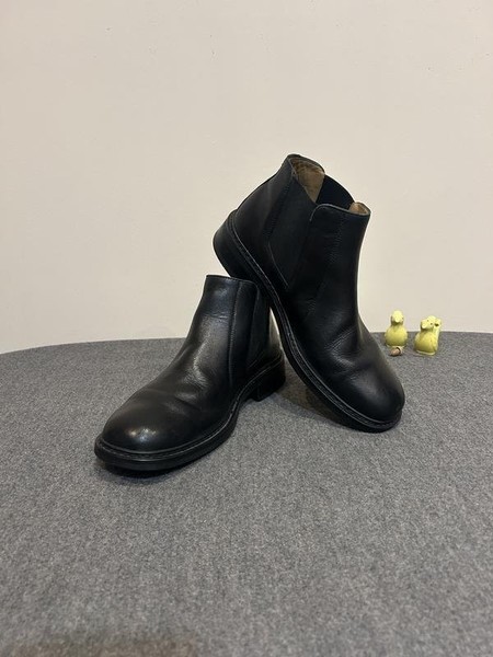 Men Clarks Boots Black Leather 43 #7ALC