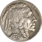 1935-P Buffalo Nickel - Doubled Die Reverse