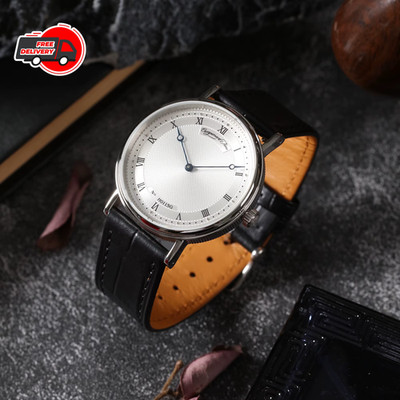 Escapement Time Quartz Watch 38.5mm Sapphire Glass 50M Waterproof Blue Hands