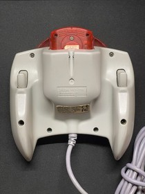 Sega Dreamcast Clear Red Controller + Matching Memory Card HKT-7700