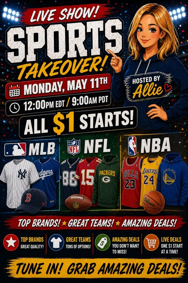 MLB/NBA/NFL Sports Apparel from Mitchell & Ness, Antigua & More!