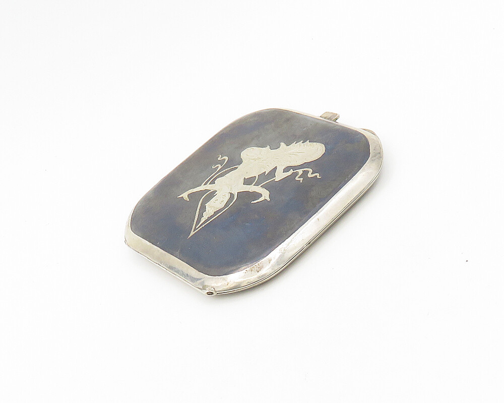 Vintage Siam Danseuse Argent Sterling Niello Émail Alliage