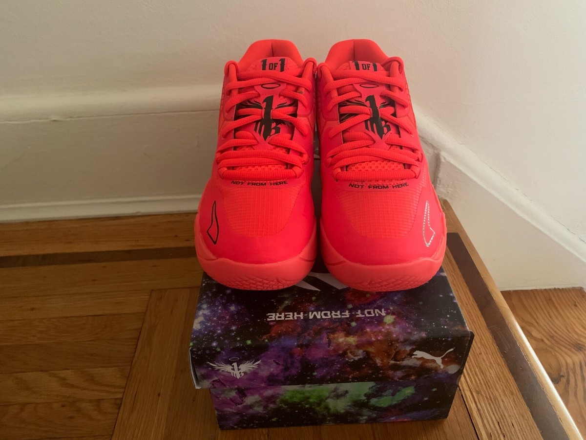 Puma MB.01 Not From Here Size 7 GS LaMelo Ball Red Blast NEW