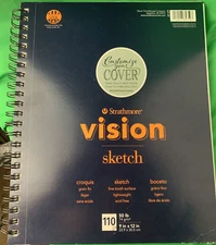 Strathmore Vision Sketch 9 x 12 110 Sheets 50lb Sketch book