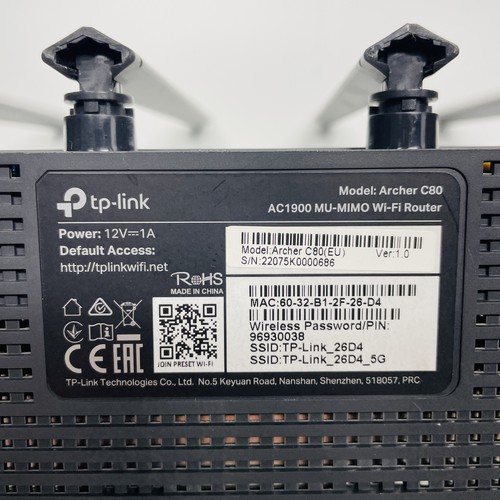 TP-Link Archer C80 AC1900 Dual-Band Gigabit Wi-Fi Router – High-Speed Wireless - Picture 5 of 9