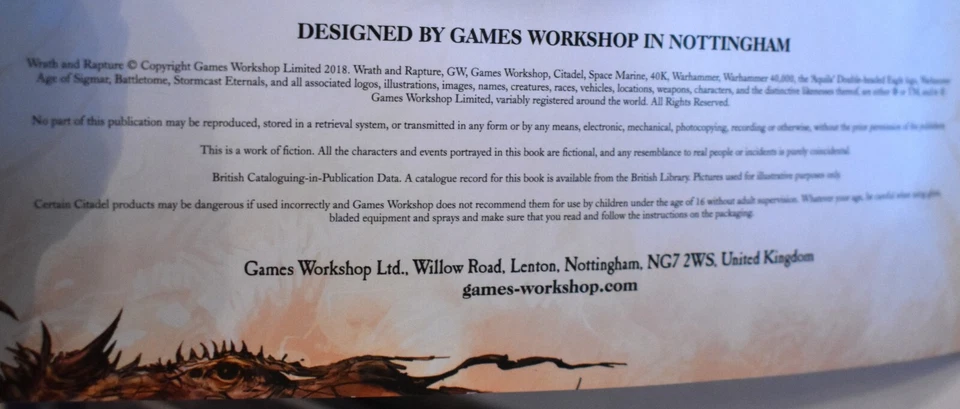 Warhammer 40k Realm of Chaos Used Paperback Wrath & Rapture Rulebook 2018 - Image 3 of 3