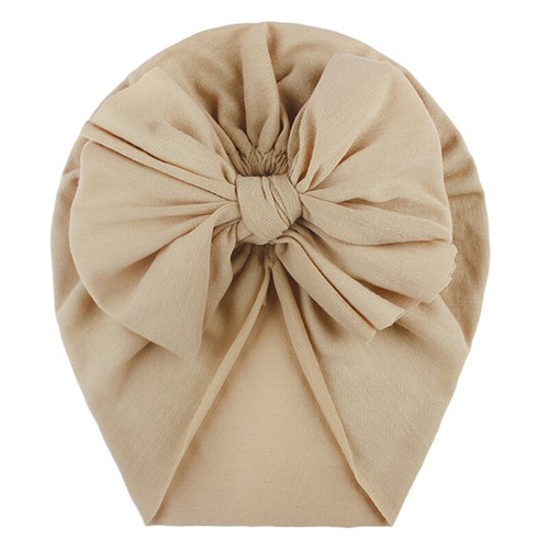 Kids Unisex Hats Headwear Bow-knot Plain Color Caps Bonnet Warm Head Wrap Beanie - Picture 10 of 26