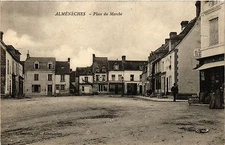 Old postcard Almeneches - Place du Marche (259059)