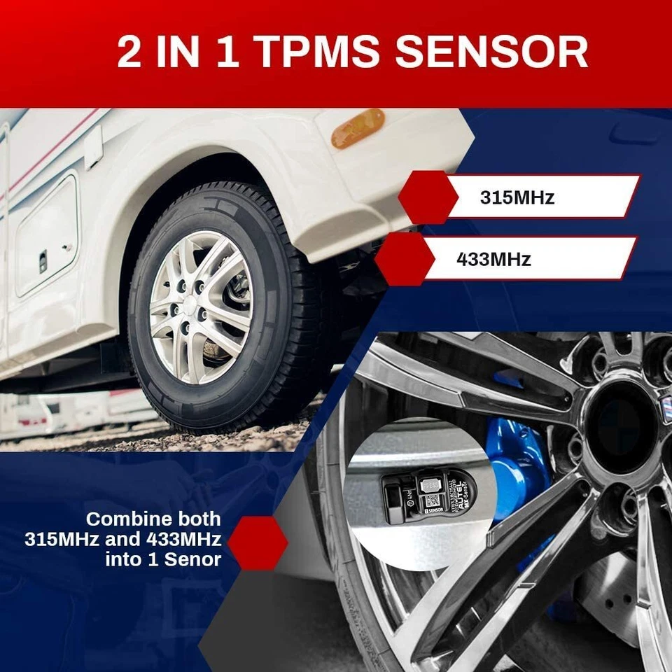 Autel TPMS Sensor MX-Sensor 315MHz y 433MHz Válvula de Goma Universal Programable Foto 4 de 4