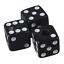thumbnail 4  - 3PCS Black Dice Volume Control Knobs with Wrench Plastic Replacement for Guitar