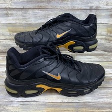 Nike Air Max Plus Shoes Mens 11 Black Tn Leather Taxi Stealth 2005 310721-071