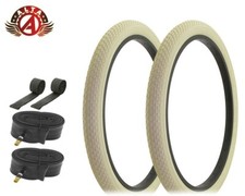 ALTA PERFORMANCE Bicycle 24" x 2.125" CREAM Durable TIRES Mini BRICK 6pc SET.