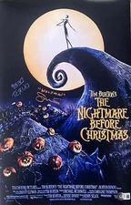 Walters, Durst signed Nightmare Before Xmas 11x17 Photo Beckett COA autograph