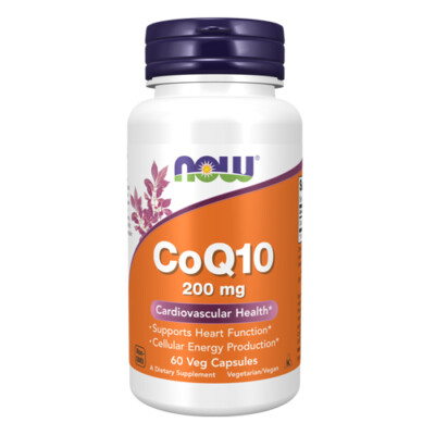 Coq10 200 mg 60 Vcaps By Now Foods
