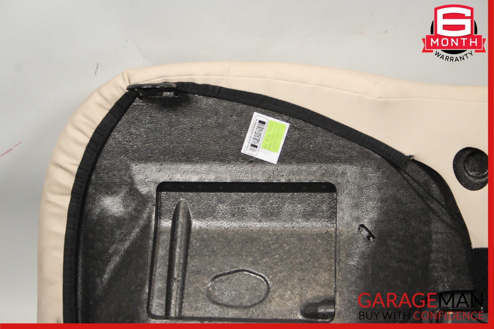 14-17 Maserati Ghibli Rear Lower Bottom Bench Seat Cushion Cover Beige OEM