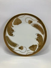 PL Limoges Stouffer Handpainted Gold Plate 6 1/2"