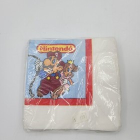 Super Mario Bros. Nintendo NES Party Napkins & Cups Princess Mario  1988 
