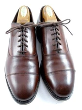 Allen Edmonds  "PARK AVENUE" Cap-Toe Oxfords 7 E Mahogany  *WORN ONCE* USA(530N)