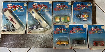 Vintage Tc Toy Factory Dynawheels Restposten x 7 Fahrzeuge 