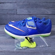 NIKE HJ High Jump Elite Track Spikes Mens 7 Womens 8.5 Racer Blue White Lime