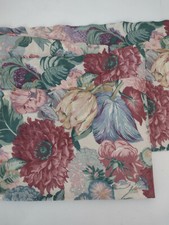Cottagecore Curtain Valance Floral Garden Cottage Room Rod Pocket