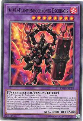 Yu-Gi-Oh! Karte D/D/D Flammenhochkönig Dschingis SOFU-DE095 Soul Fusion Deutsch