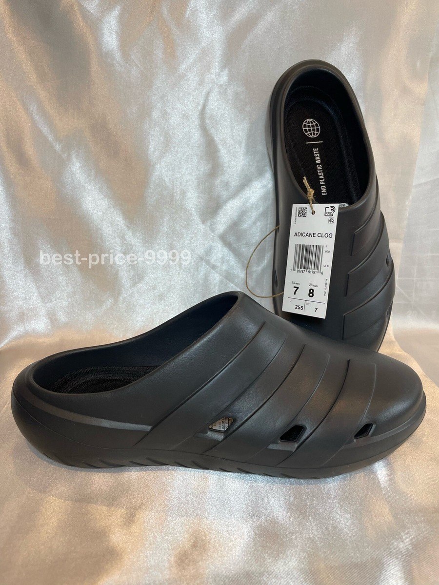 adidas Adicane Clogs - Size M7/W8 - Sandals Black HQ9918 