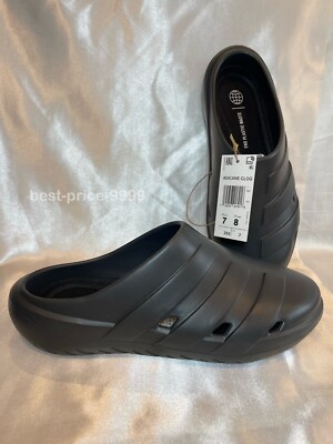 adidas Adicane Clogs - Size M7/W8 - Sandals Black HQ9918 - New with Box