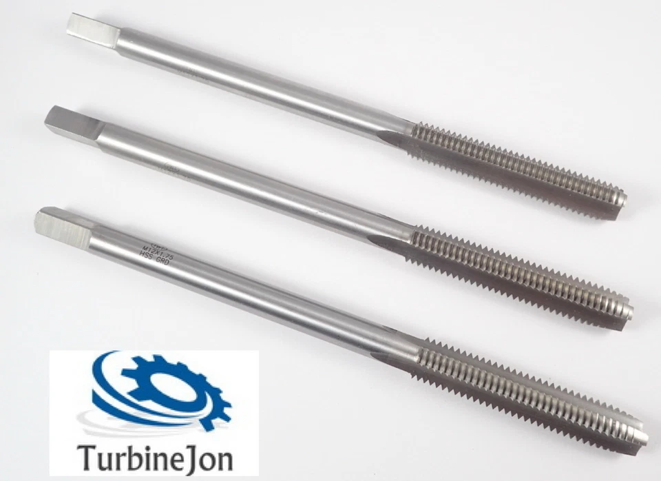 WTT M12 x 1.75 Machine Nut Tap - Long Reach - Extra Length - HSS - BS 949 - TJ