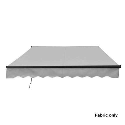ALEKO Fabric Replacement for 10 x 8 feet Retractable Patio Awning Silver Gray - Picture 6 of 8