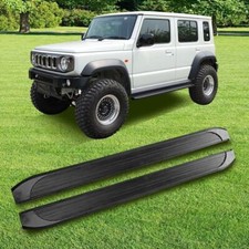 Produktbild - Feste Trittbretter Seitentritt Nerf Bar passt für Suzuki Jimny JB74 2019-2024 4D