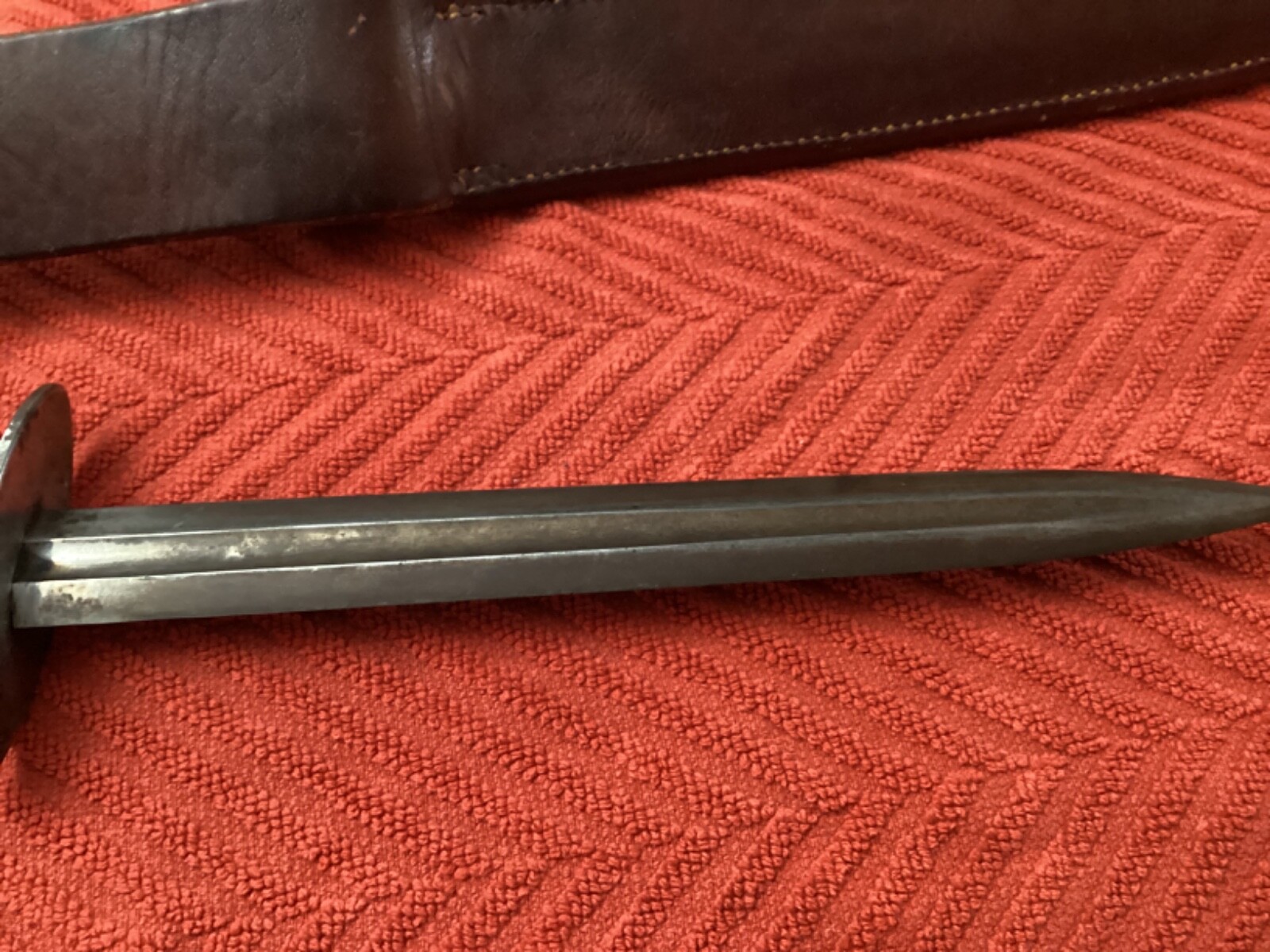 theater PATTON SWORD CUT DOWN KNIFE with SHEATH San Antonio Irons