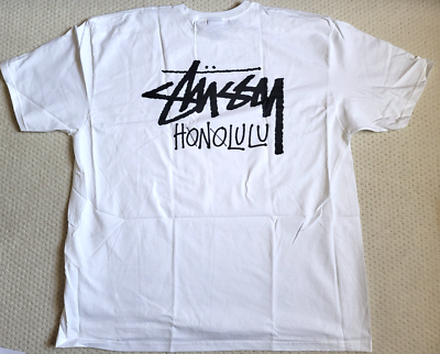 NWT STUSSY HONOLULU Chapter Tee Limited WHITE T-SHIRT XXL | eBay