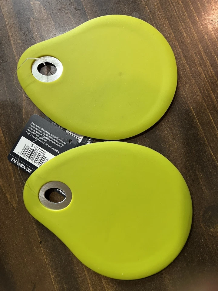 2 nuevos raspadores de tazones de silicona Farberware verdes con etiquetas Foto 2 de 2