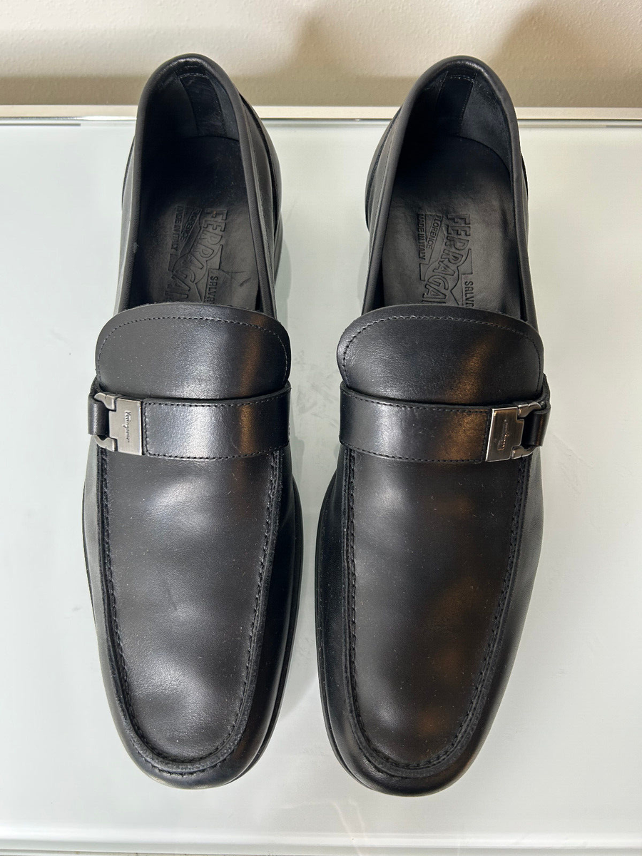 Salvatore Ferragamo Leather Single Side Gancini Buckle