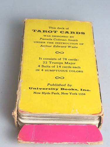 Vintage 1970s Smith-Waite Tarot Card Deck - Rare Pink Ankh Back *READ* - Picture 3 of 19