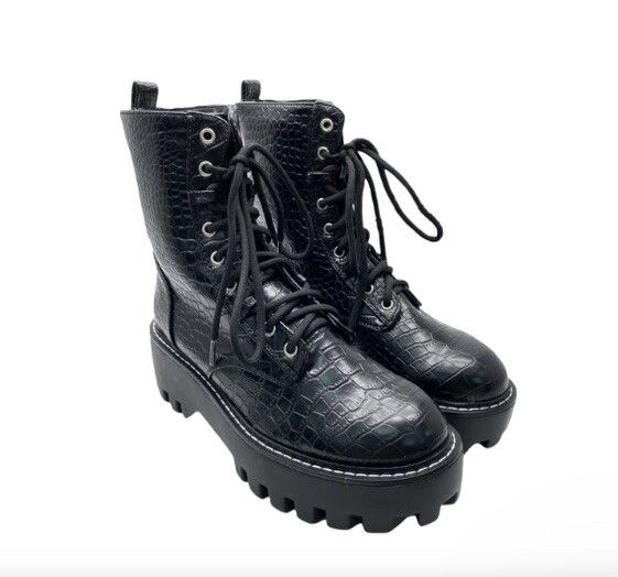 Eletra Ankle Boots Women's Lace-up Black UK UK