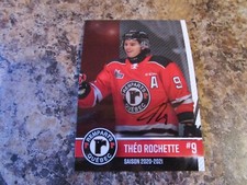 2020-21 QUEBEC REMPARTS THEO ROCHETTE QMJHL SIGNED PLAYER CARD