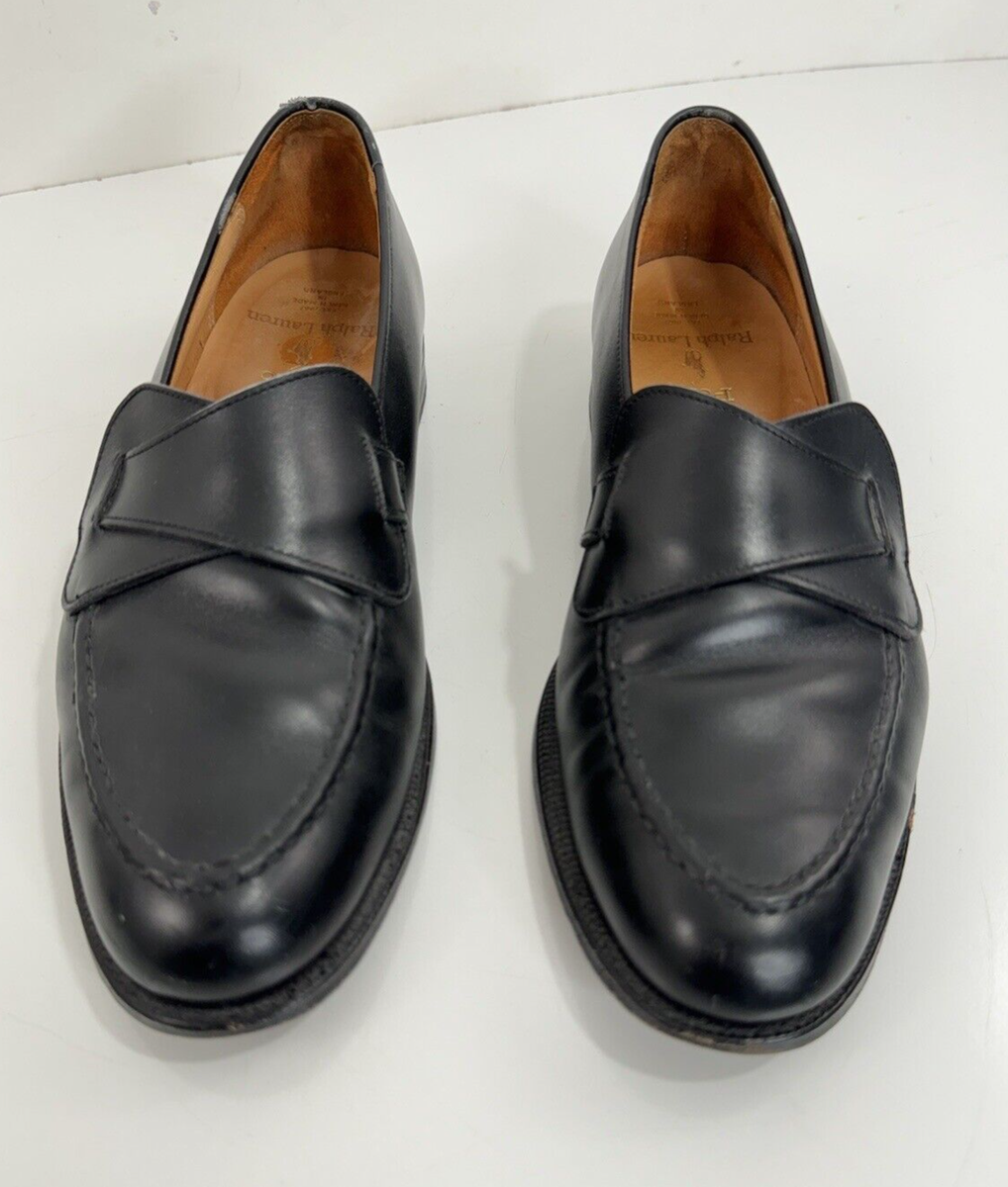 POLO RALPH LAUREN Bench Made in ENGLAND Leather Mens 8 D Loafers