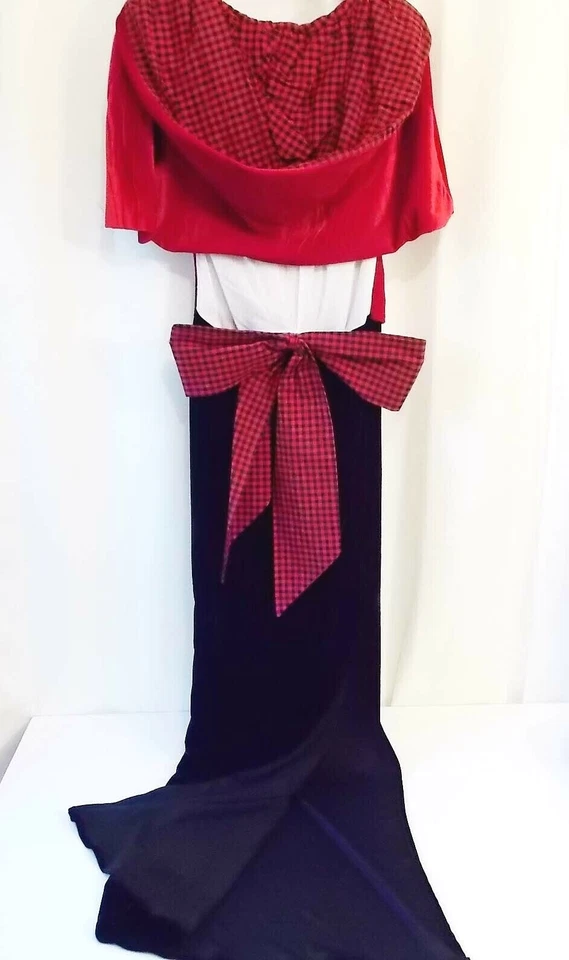 Fantasia sexy de Halloween adulto luxo chapeuzinho vermelho feminina L 12-14 - Imagem 3 de 4