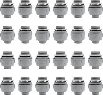 1 Inch Liquid Tight Connector PVC Flexible Conduit Connector,Straight 180 Degree