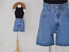 Vintage 1990s Blue High-Waisted Shorts by Arizona 28 waist