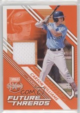 2021 Panini Elite Extra Edition Future Threads Orange /199 Carson Williams 2a9