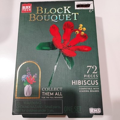 HIBISCUS Bricktanicals Brick Craft Flower Shop Botanical Brick Set GET THEM ALL!